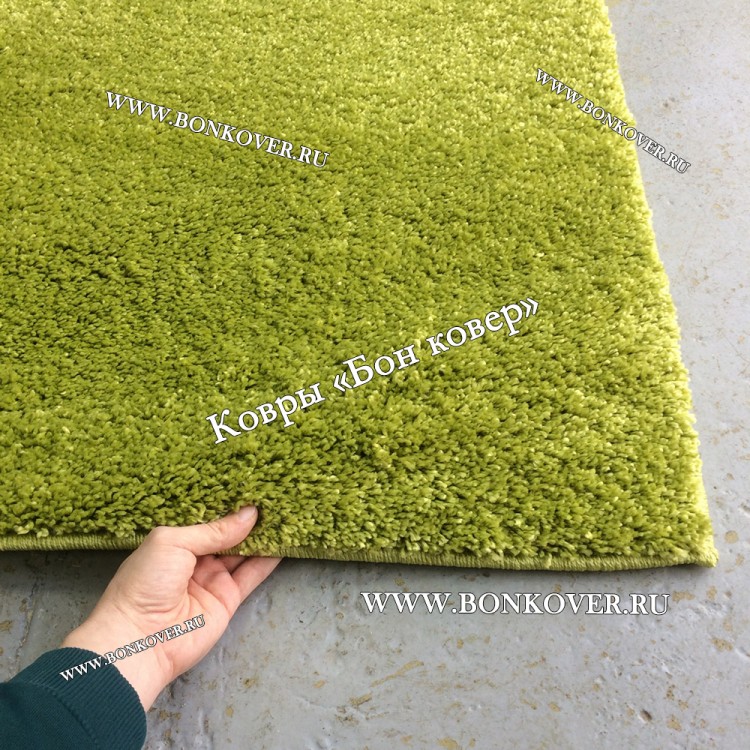 Зеленый Ковер С Длинным Ворсом