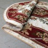 РОССИЙСКИЙ ЖАККАРДОВЫЙ КОВЕР КРАСНЫЙ МЕДАЛЬОН ОВАЛЬНЫЙ